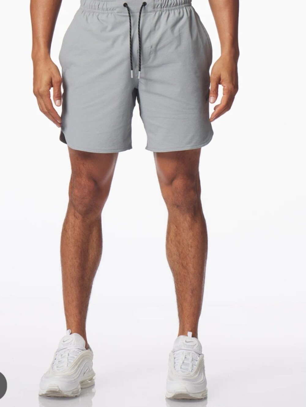 LEGENDS Light Gray Men's Athletic Drawstring Shorts